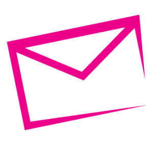 Pink envelope icon
